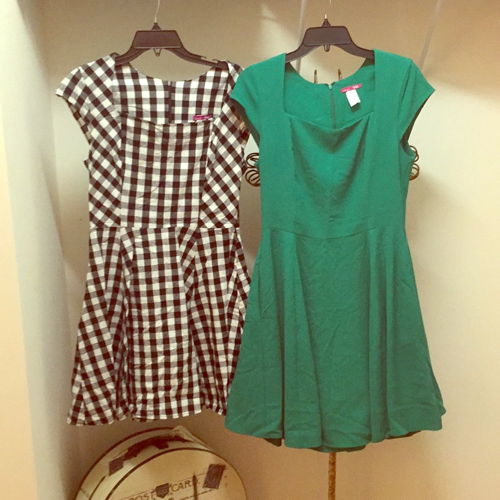 Twin ModCloth Cap Sleeve Fit & Flare Dresses